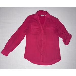 NY & Co Adjustable Sleeve Blouse